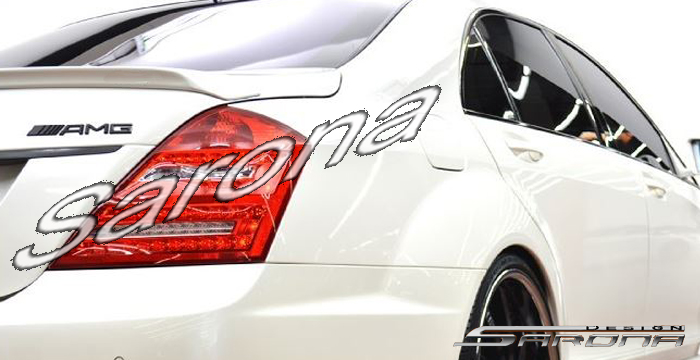Custom Mercedes S Class  Sedan Trunk Wing (2007 - 2013) - $379.00 (Part #MB-084-TW)